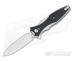 Hinderer Knives Maximus 3.5" Folding Dagger Black G10 Copper Standoff