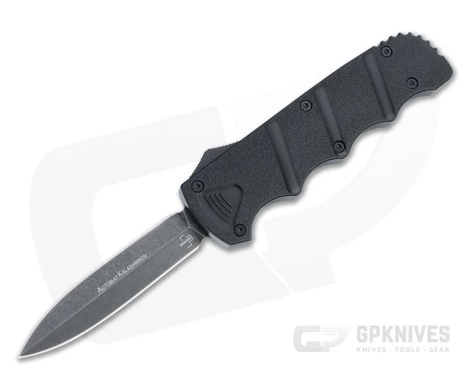 Boker Plus Kalashnikov OTF Dagger Black Stonewashed D2 Aluminum OTF Automatic 06EX354 1 Boker Plus Kalashnikov OTF Dagger Black Stonewashed D2 Aluminum OTF Automatic 06EX354