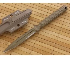 Microtech ADO Dagger Tan Serrated