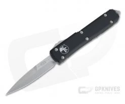 Microtech Ultratech Stonewashed CTS-204P Bayonet Black DA OTF Automatic Knife 120-10