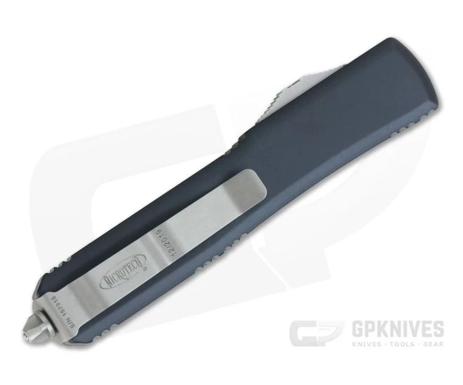 Microtech Ultratech Stonewashed M390 Bayonet OTF Automatic Knife 120-10 2 Microtech Ultratech Stonewashed M390 Bayonet OTF Automatic Knife 120-10 - Image 2