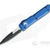 Microtech Ultratech Black Elmax Bayonet CC Blue OTF Automatic Knife 120-1BL