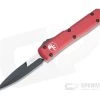 Microtech Ultratech Bayonet Black M390 Red OTF Automatic Knife 120-1RD