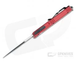 Microtech Ultratech Bayonet Black M390 Red OTF Automatic Knife 120-1RD -Daggers Online Shop 120 1rd m390 3