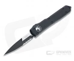 Microtech Ultratech Tactical Bayonet Part Serrated M390 Black OTF Automatic Knife 120-2T