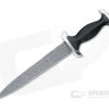 Boker Solingen Swiss Dagger Nichols Mosaic Damascus Ebony Wood Fixed Blade 121552DAM