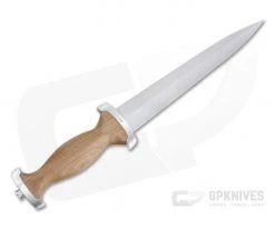 Boker Solingen Swiss Dagger Satin C75 Cherry Wood Fixed Blade 121553 -Daggers Online Shop 121553 3