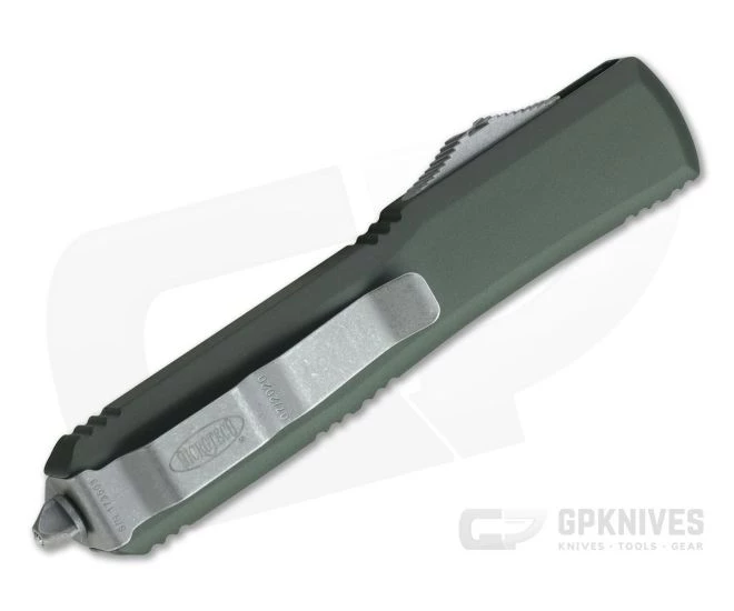 Microtech Ultratech D/E Apocalyptic M390 Double Edge OD Green OTF Automatic Knife 122-10OD 2 Microtech Ultratech D/E Apocalyptic M390 Double Edge OD Green OTF Automatic Knife 122-10OD - Image 2