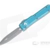 Microtech Ultratech Distressed Turquoise CC Double Edge Apocalyptic M390 OTF Automatic Knife 122-10DTQ