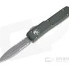 Microtech Ultratech D/E Apocalyptic M390 Serrated Double Edge OD Green OTF Automatic Knife 122-11APOD