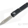 Microtech Ultratech Bronzed 204P Double Edge Black OTF Automatic Knife 122-13