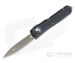 Microtech Ultratech D/E Bronzed Apocalyptic M390 Double Edge Black OTF Automatic Knife 122-13AP