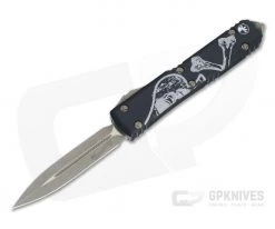 Microtech Ultratech D/E Signature Death Card Bronze Apocalyptic Double Edge OTF Automatic Knife 122-13DCS