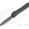 Microtech Ultratech Signature D/E Damascus Double Edge Carbon Fiber Top OTF Automatic 122-16CFS