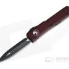 Microtech Ultratech Merlot CC D/E Black M390 Double Edge OTF Automatic Knife 122-1MR