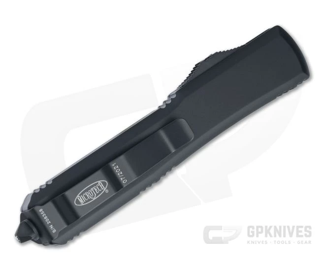 Microtech Ultratech Double Edge Tactical Black M390 OTF Automatic Knife 122-1T 2 Microtech Ultratech Double Edge Tactical Black M390 OTF Automatic Knife 122-1T - Image 2