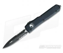 Microtech Ultratech CC Tactical Elmax Serrated Double Edge OTF Automatic Knife 122-2T