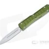 Microtech Ultratech II Stepside D/E Signature OD Green Stonewashed M390 Automatic 122II-10ODS