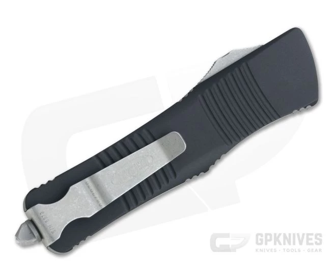 Microtech Troodon D/E Double Edge Standard Apocalyptic 204P Black OTF Automatic 138-10AP 2 Microtech Troodon D/E Double Edge Standard Apocalyptic 204P Black OTF Automatic 138-10AP - Image 2