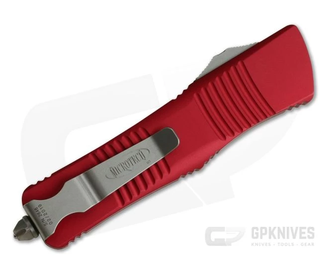 Microtech Troodon D/E Standard Stonewash Elmax OTF Automatic 138-10RD 2 Microtech Troodon D/E Standard Stonewash Elmax OTF Automatic 138-10RD - Image 2