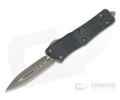 Microtech Troodon Signature D/E Bronzed Standard 204P Carbon Fiber Top OTF Automatic 138-13CFS