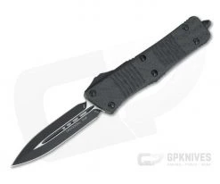 Microtech Troodon D/E Black Standard Carbon Fiber Tactical CTS-204P OTF Automatic 138-1CFT