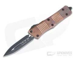 Microtech Signature Series Troodon D/E Black 204P Standard Copper Top OTF Automatic 138-1CP