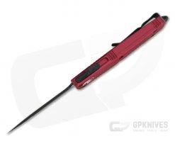 Microtech Troodon D/E Black Double Edge M390 Red OTF Automatic 138-1RD -Daggers Online Shop 138 1rd m390 3