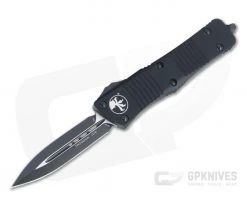 Microtech Troodon D/E Standard Tactical Black M390 OTF Automatic 138-1T