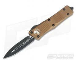 Microtech Troodon D/E Standard Tan Elmax OTF Automatic 138-1TA