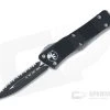 Microtech Troodon D/E Full Serrated Black CTS-204P OTF Automatic 138-3