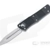 Microtech Troodon D/E Satin M390 Black Double Edge OTF Automatic 138-4