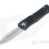 Microtech Combat Troodon Black D/E Stonewash Full Serration 204P OTF Automatic 142-12