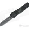 Microtech Combat Troodon D/E Carbon Fiber Damascus Standard Blue Titanium 142-16CFTI