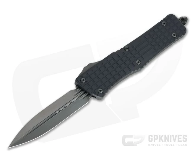 Microtech Combat Troodon Delta Signature Fluted DLC Double Edge Black Frag OTF Automatic Knife 142-1CT-DS 1 Microtech Combat Troodon Delta Signature Fluted DLC Double Edge Black Frag OTF Automatic Knife 142-1CT-DS