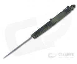 Microtech Combat Troodon D/E Frag Off Apocalyptic Double Reverse Full Serrated Green OTF Automatic Knife 142-DR12APFOGG -Daggers Online Shop 142 dr12 apfogg 3