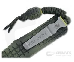 Microtech Combat Troodon D/E Frag Off Apocalyptic Double Reverse Full Serrated Green OTF Automatic Knife 142-DR12APFOGG -Daggers Online Shop 142 dr12 apfogg 4