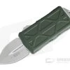 Microtech Exocet Stonewashed 204P Plain Double Edge OD Green CA Legal OTF Auto 157-10OD