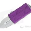 Microtech Exocet Violet Stonewash M390 Plain Double Edge CA Legal OTF Auto 157-10VI