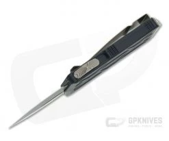 Microtech Exocet Black DLC Double Edge 204P Bronze Hardware CA Legal OTF Automatic 157-1DLCBZ