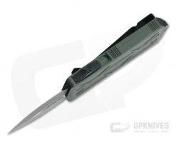 Microtech Exocet Black 204P Plain Double Edge OD Green CA Legal OTF Auto 157-1OD -Daggers Online Shop 157 1od 204p 3