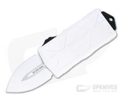 Microtech Exocet Storm Trooper White Double Edge CA Legal OTF Automatic 157-1ST