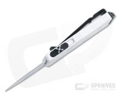 Microtech Exocet Storm Trooper White Double Edge CA Legal OTF Automatic 157-1ST -Daggers Online Shop 157 1st 3