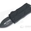 Microtech Exocet Black Tactical Plain 204P Double Edge CA Legal OTF Auto 157-1T