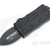 Microtech Exocet Tactical Standard Double Edge Black CA Legal OTF Automatic 157-1T