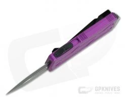 Microtech Exocet Violet Handle Black Plain Double Edge CA Legal OTF Auto 157-1VI -Daggers Online Shop 157 1vi 204p 3