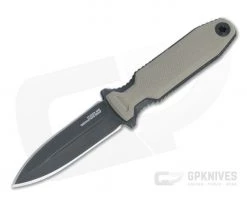 SOG Pentagon FX Covert Dagger Black S35VN Flat Dark Earth G10 Fixed Blade 17-61-04-57