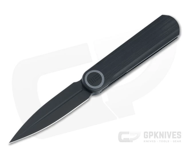 WE Knives Eidolon Dagger Black Stonewashed 20CV Integral Black G10 Front Flipper 19074B-B 1 WE Knives Eidolon Dagger Black Stonewashed 20CV Integral Black G10 Front Flipper 19074B-B
