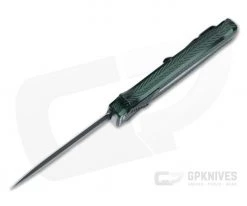 Piranha P20 Rated-X Double Edge Tactical PVD 154CM Green Double Action OTF Automatic -Daggers Online Shop 20gt 3