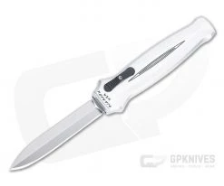 Piranha P20 Rated-X Double Edge Mirror 154CM Silver Double Action OTF Automatic